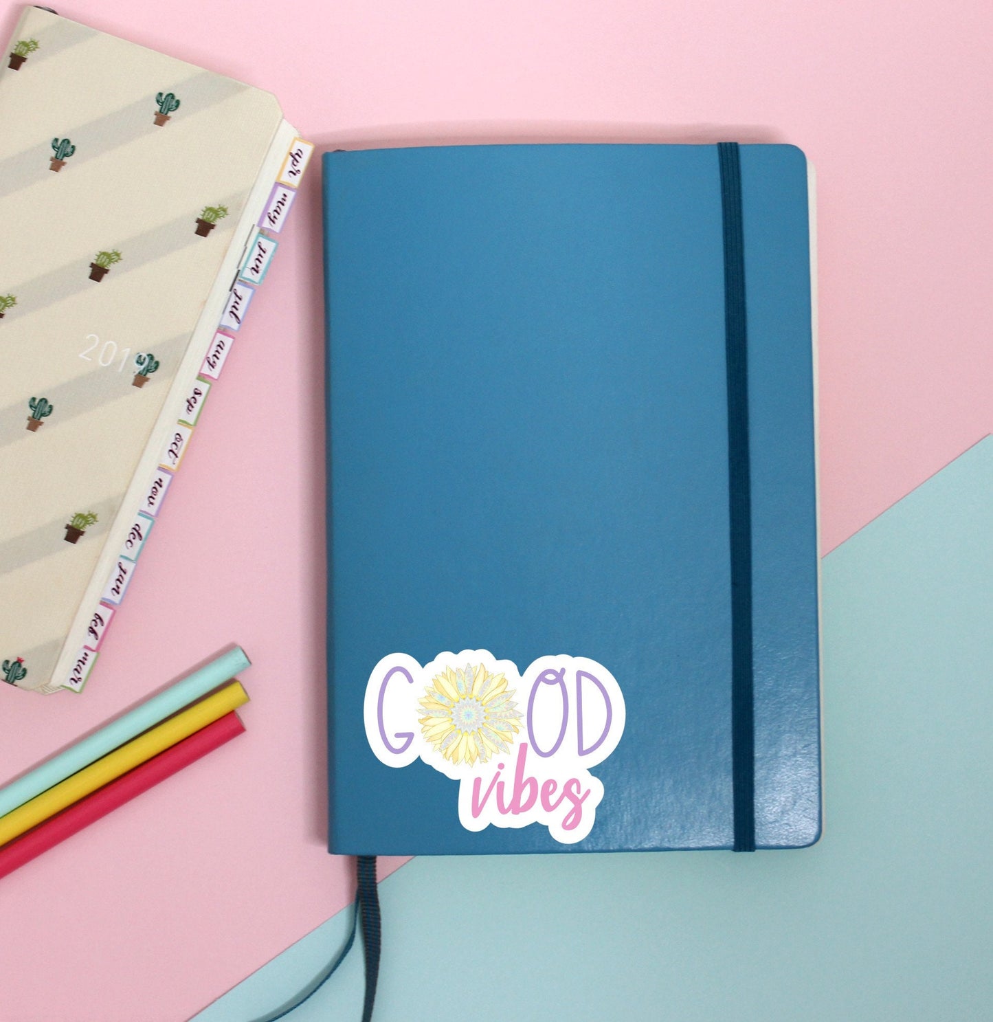 GOOD VIBES || Cute Vinyl Sticker