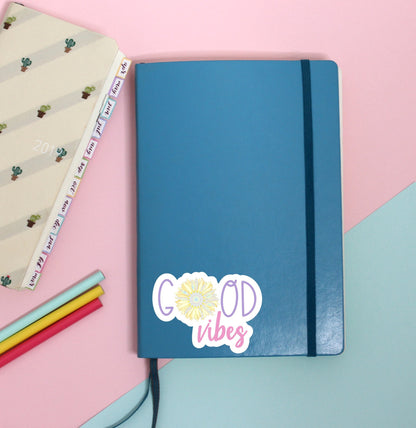 GOOD VIBES || Cute Vinyl Sticker