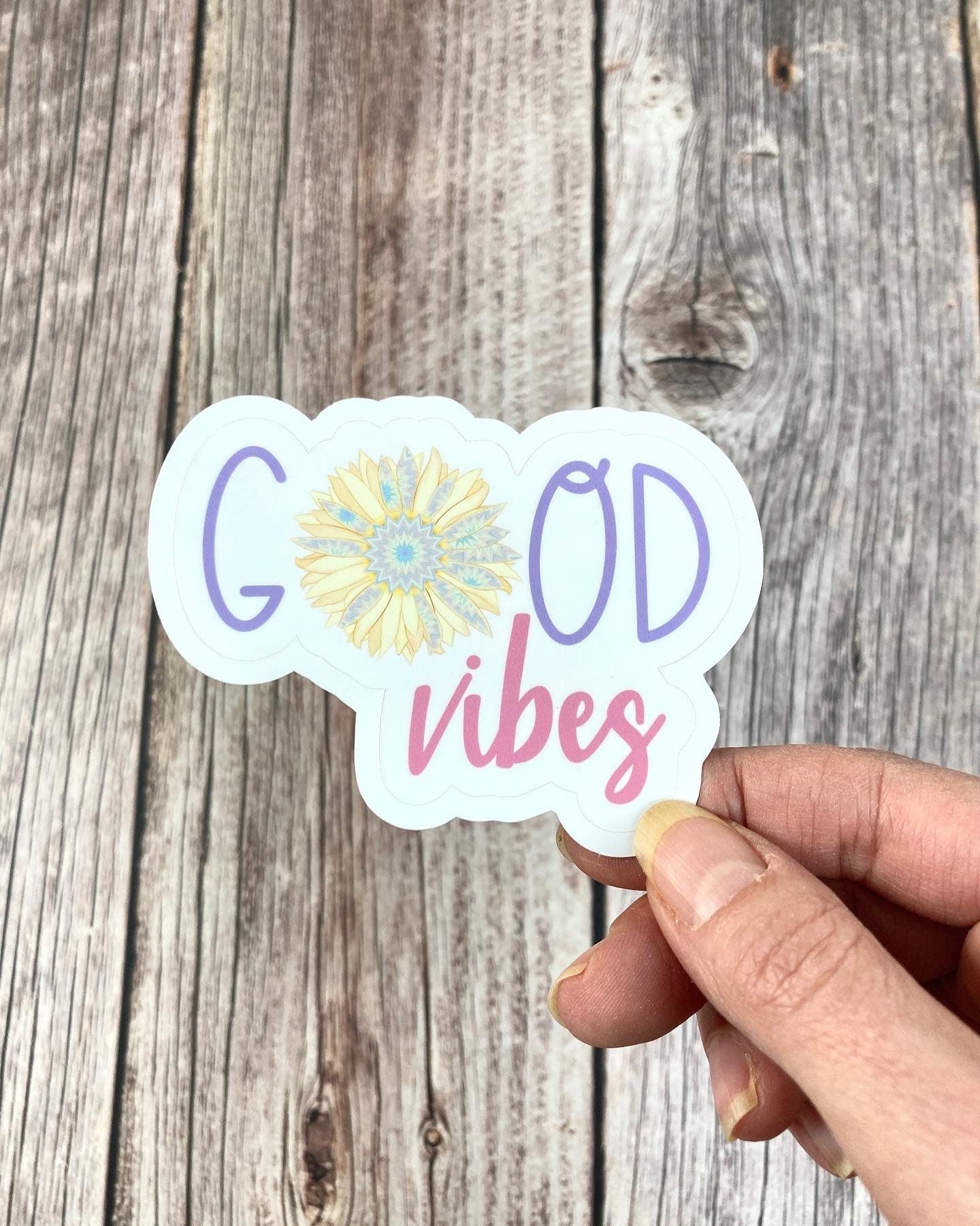 GOOD VIBES || Cute Vinyl Sticker