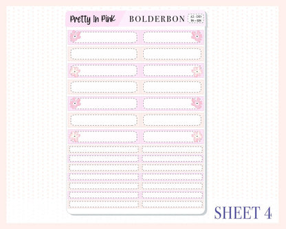 PRETTY IN PINK || A5 Daily Duo Planner Sticker Kit