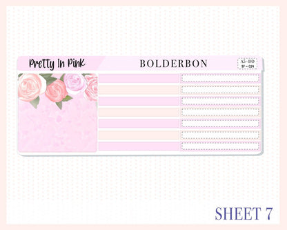PRETTY IN PINK || A5 Daily Duo Planner Sticker Kit
