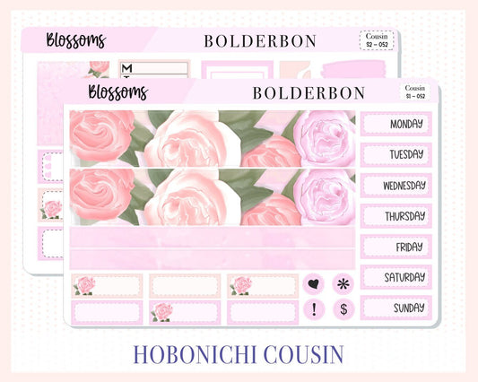 BLOSSOMS || Hobonichi Cousin Planner Sticker Kit