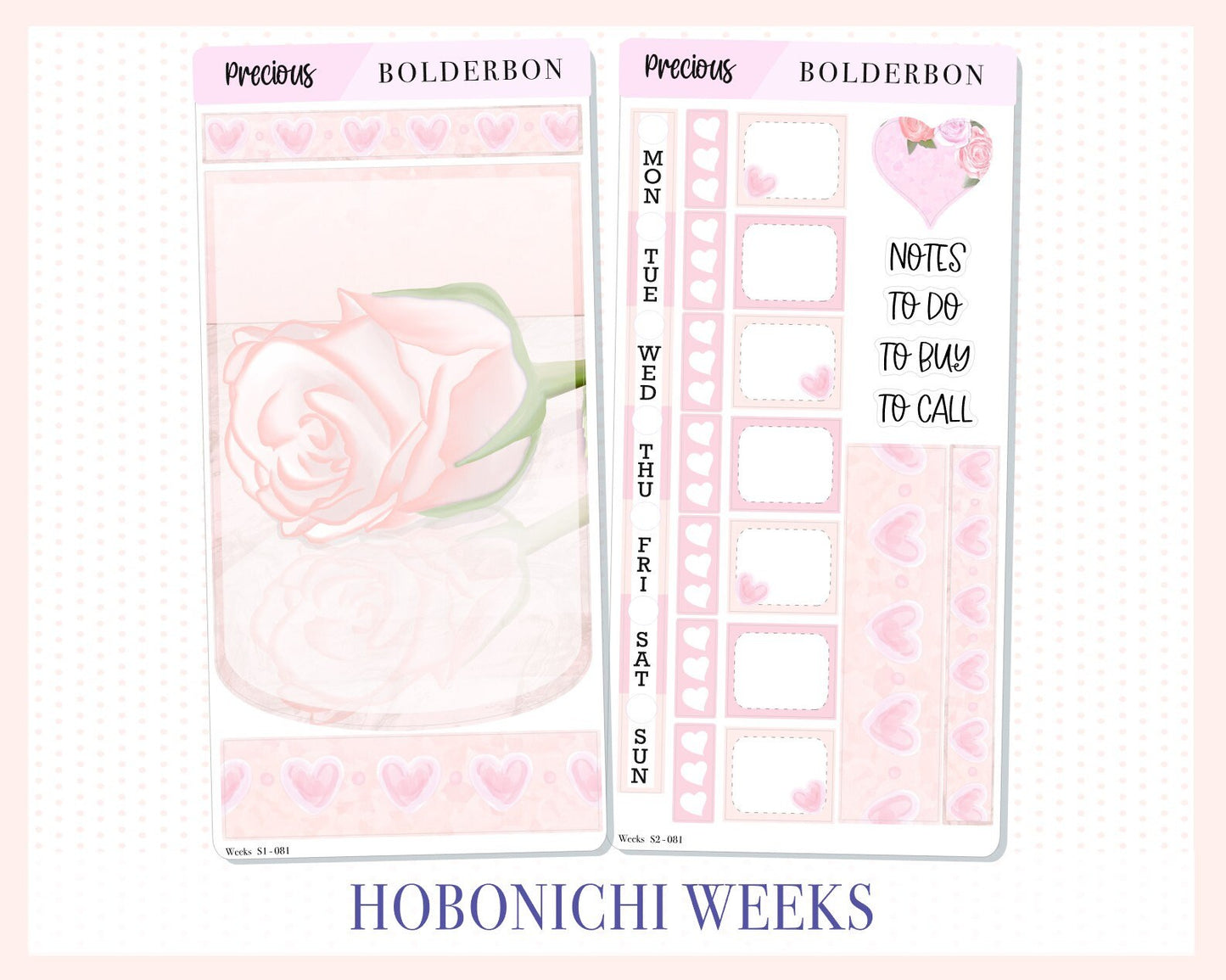 PRECIOUS || Hobonichi Weeks Planner Sticker Kit