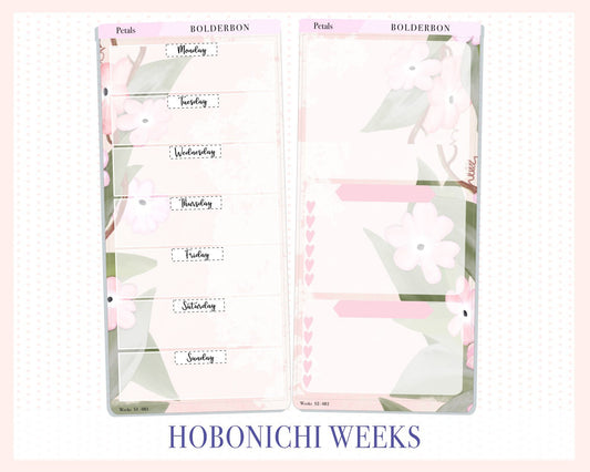 PETALS || Hobonichi Weeks Planner Sticker Kit
