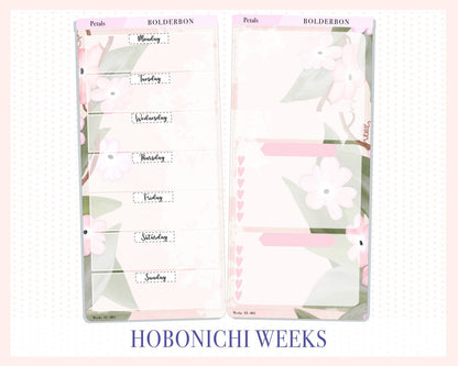 PETALS || Hobonichi Weeks Planner Sticker Kit