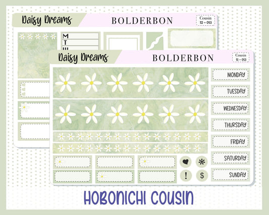 DAISY DREAMS || Hobonichi Cousin Planner Sticker Kit
