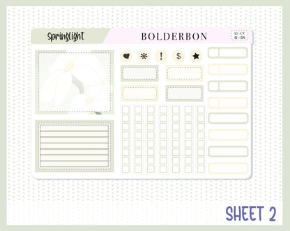 SPRINGLIGHT || A5 Compact Vertical Planner Sticker Kit