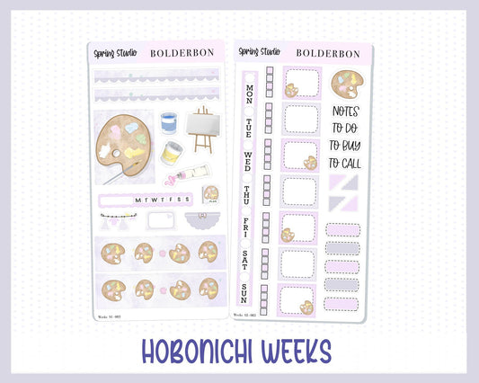 SPRING STUDIO || Hobonichi Weeks Planner Sticker Kit