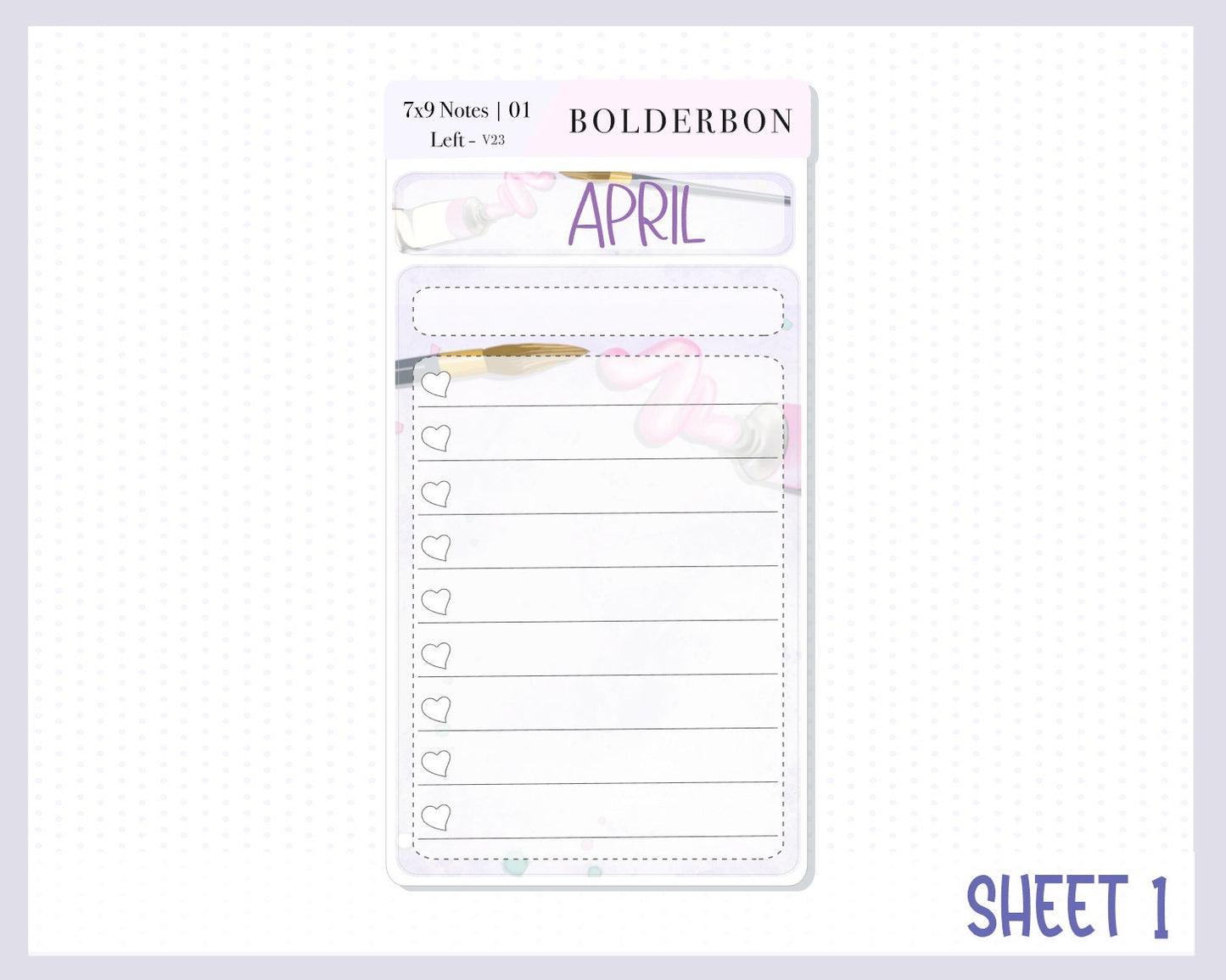 APRIL 7x9 Notes Kit