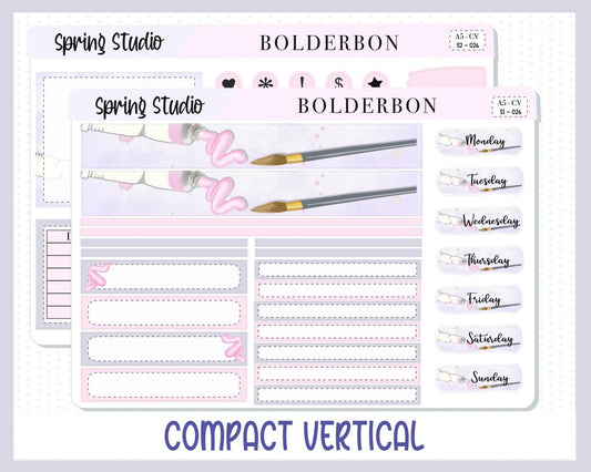 SPRING STUDIO || A5 Compact Vertical Planner Sticker Kit