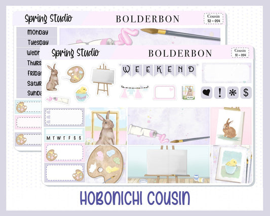 SPRING STUDIO || Hobonichi Cousin Planner Sticker Kit