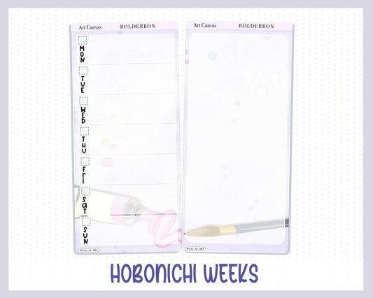 ART CANVAS || Hobonichi Weeks Planner Sticker Kit