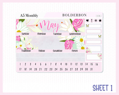 MAY A5 MONTHLY KIT || Planner Sticker Kit