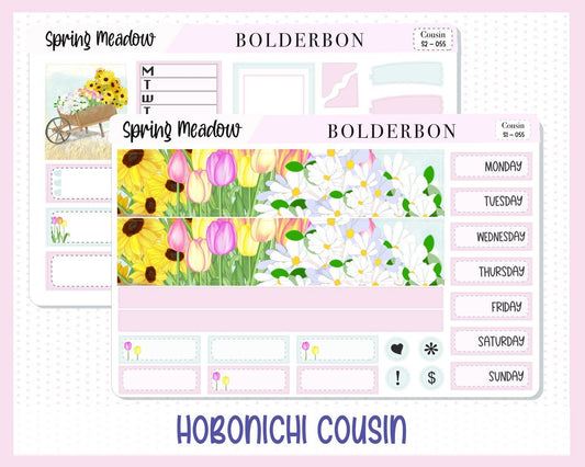 SPRING MEADOW || Hobonichi Cousin Planner Sticker Kit
