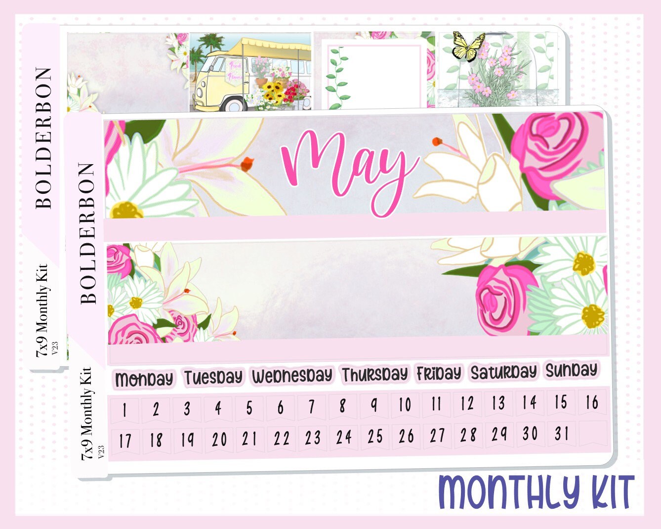 MAY 7x9 Monthly Sticker Kit