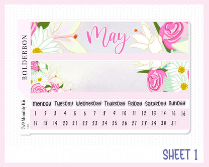 MAY 7x9 Monthly Sticker Kit