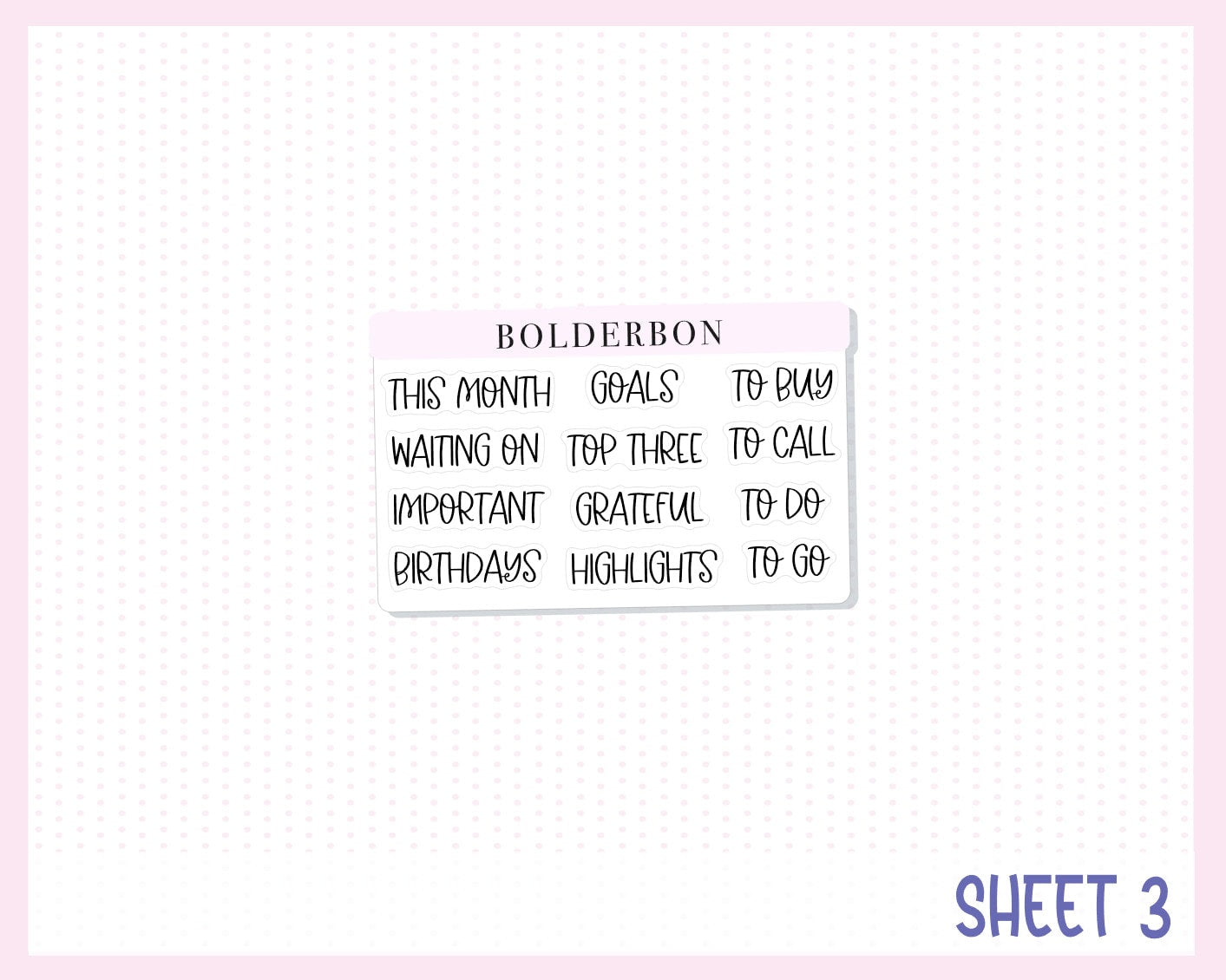 MAY A5 NOTES KIT || Planner Sticker Kit
