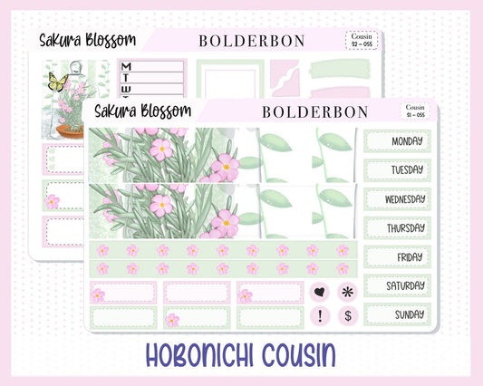 SAKURA BLOSSOM || Hobonichi Cousin Planner Sticker Kit