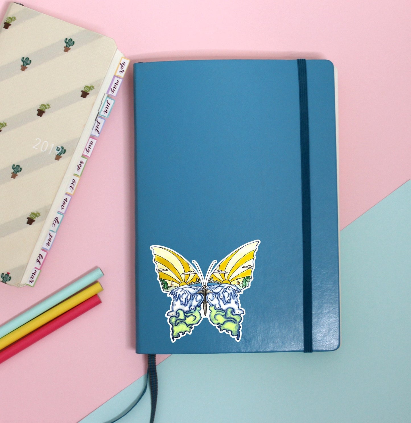 BUTTERFLY || Cute Hand Drawn Vinyl Sticker