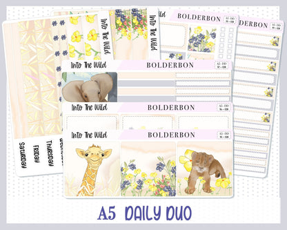 INTO THE WILD || A5 Daily Duo Planner Sticker Kit