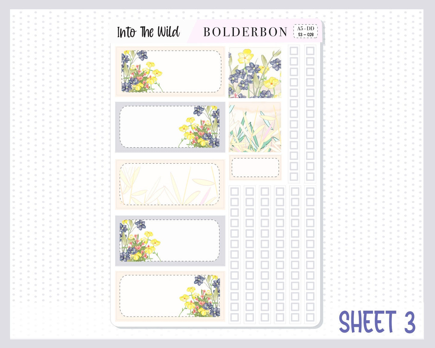 INTO THE WILD || A5 Daily Duo Planner Sticker Kit