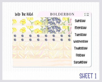INTO THE WILD || A5 Daily Duo Planner Sticker Kit