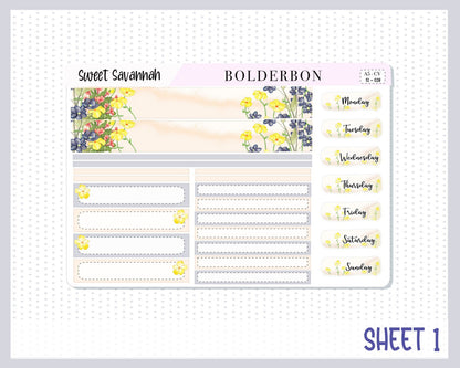 SWEET SAVANNAH || A5 Compact Vertical Planner Sticker Kit