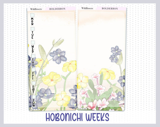 WILDFLOWERS || Hobonichi Weeks Planner Sticker Kit