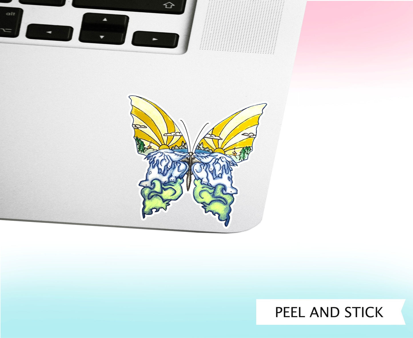 BUTTERFLY || Cute Hand Drawn Vinyl Sticker