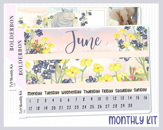 JUNE 7x9 Monthly Sticker Kit