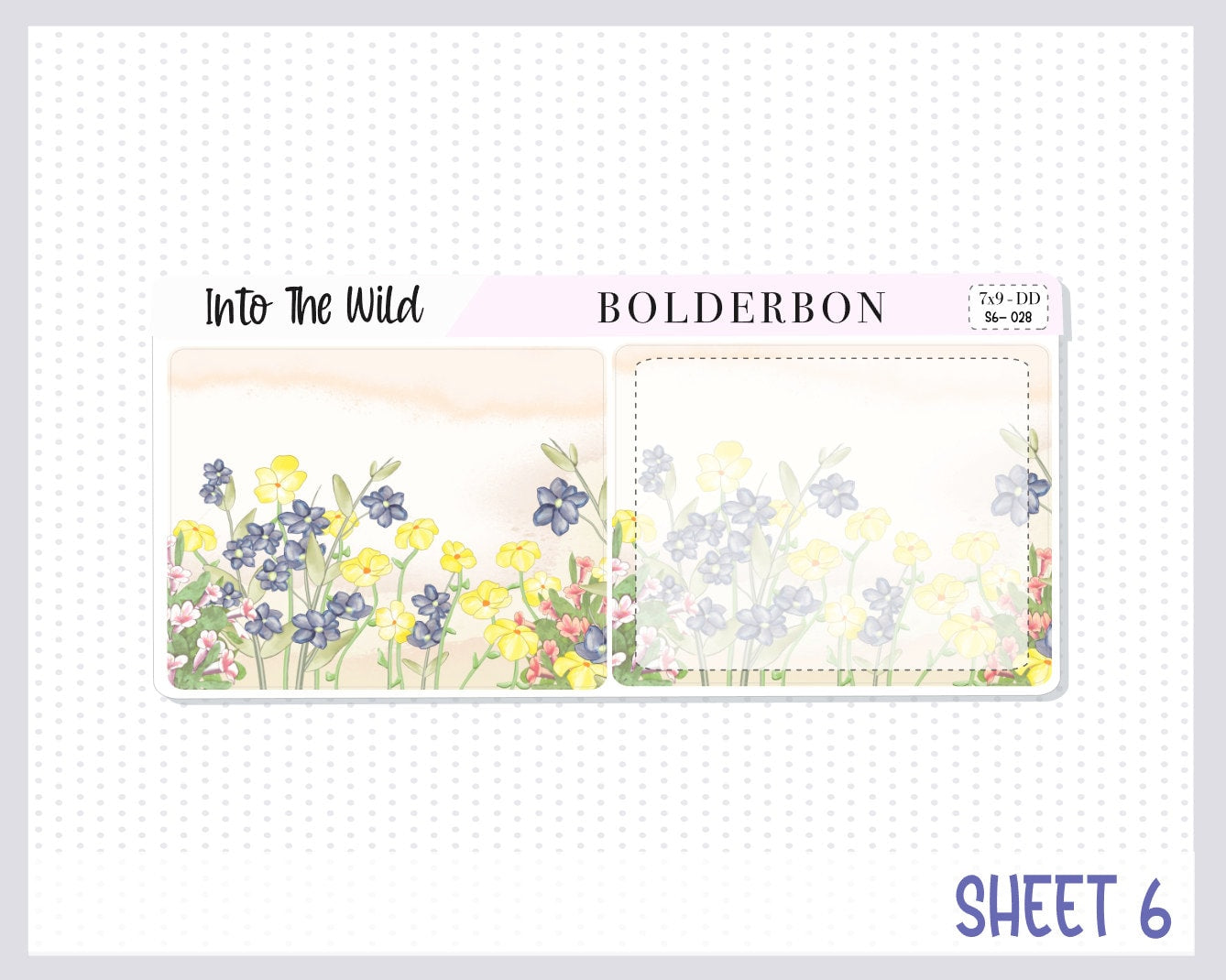 INTO THE WILD "7x9 Daily Duo" || Weekly Planner Sticker Kit for Erin Condren