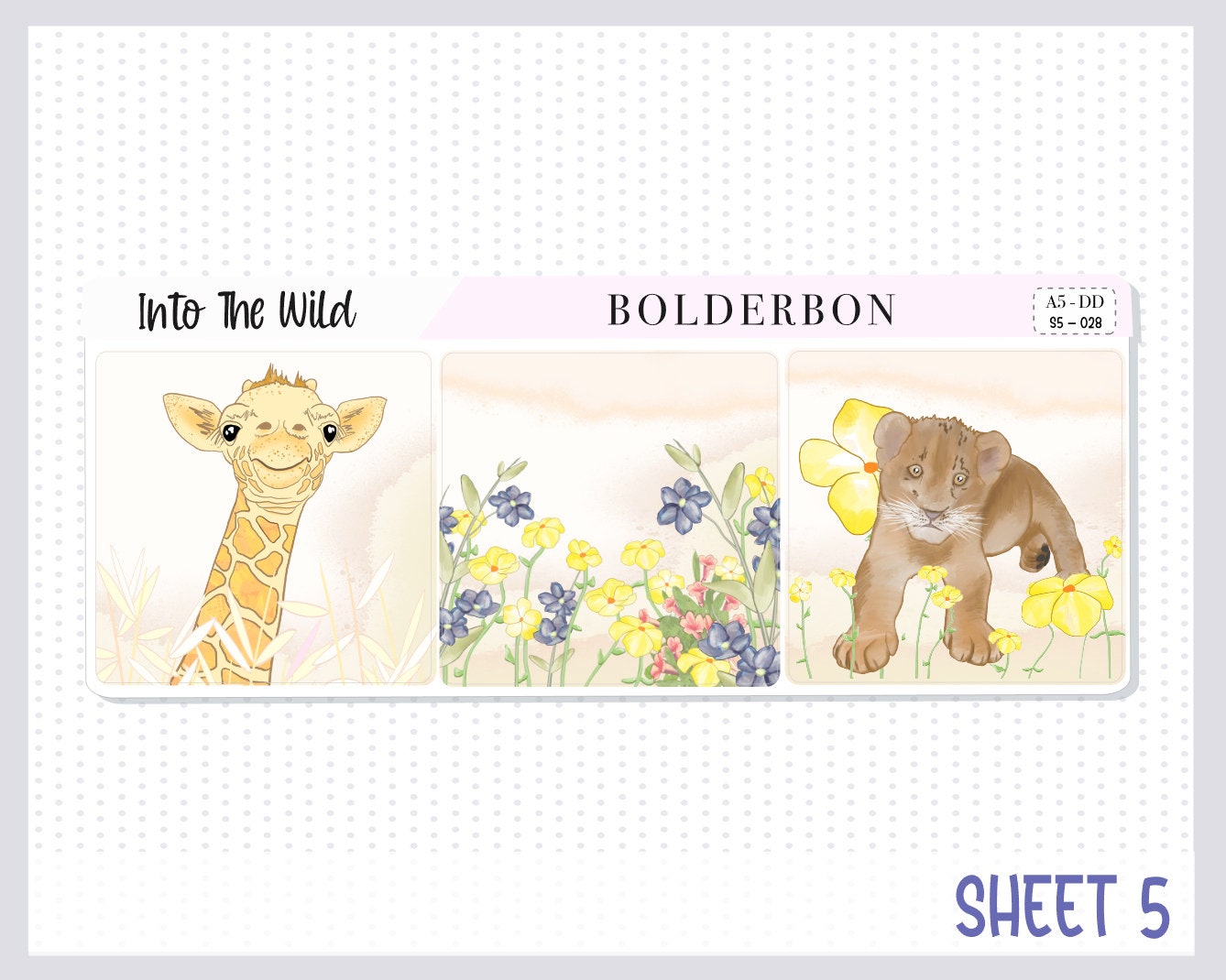 INTO THE WILD || A5 Daily Duo Planner Sticker Kit