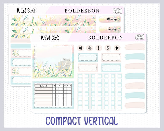 WILD SIDE || A5 Compact Vertical Planner Sticker Kit