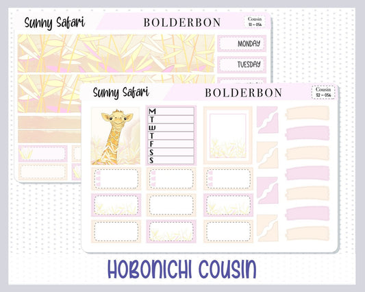 SUNNY SAFARI || Hobonichi Cousin Planner Sticker Kit