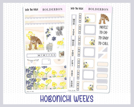 INTO THE WILD || Hobonichi Weeks Planner Sticker Kit