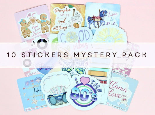 10 Sticker Mystery Grab Bag