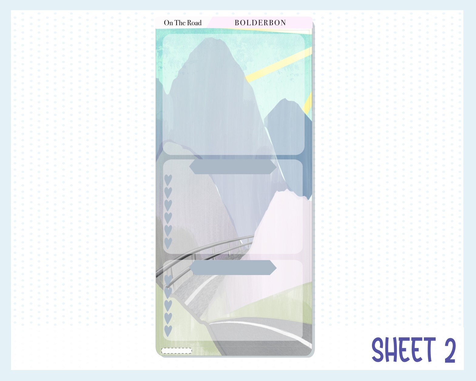 ON THE ROAD Hobonichi Weeks || Weekly Planner Sticker Kit, Road Trip, Mountains, Outdoors, Nature