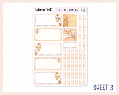 AUTUMN NOOK || A5 Daily Duo Planner Sticker Kit