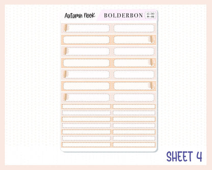 AUTUMN NOOK || A5 Daily Duo Planner Sticker Kit