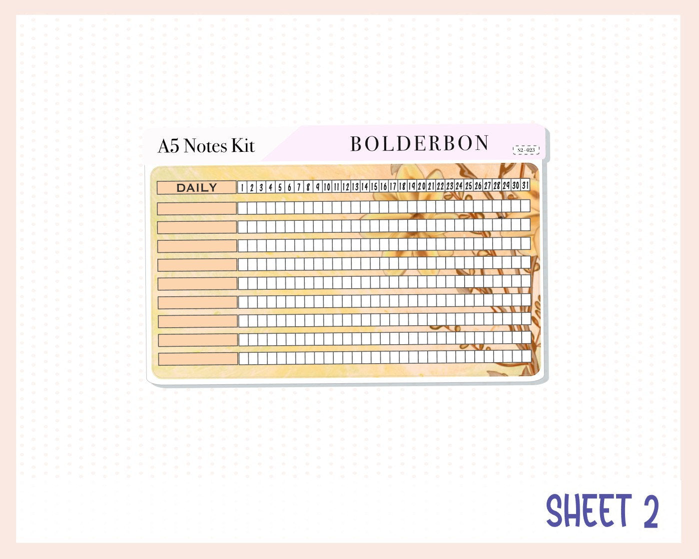 OCTOBER A5 NOTES KIT || "Autumn Nook" Planner Sticker Kit