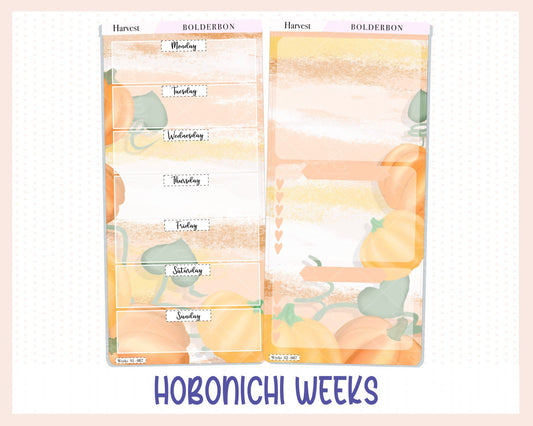 HARVEST Hobonichi Weeks || Weekly Planner Sticker Kit