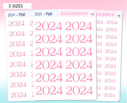 2024 STICKERS || Script, Print, Planner Stickers for Calendars, Journals, Notebooks, and More