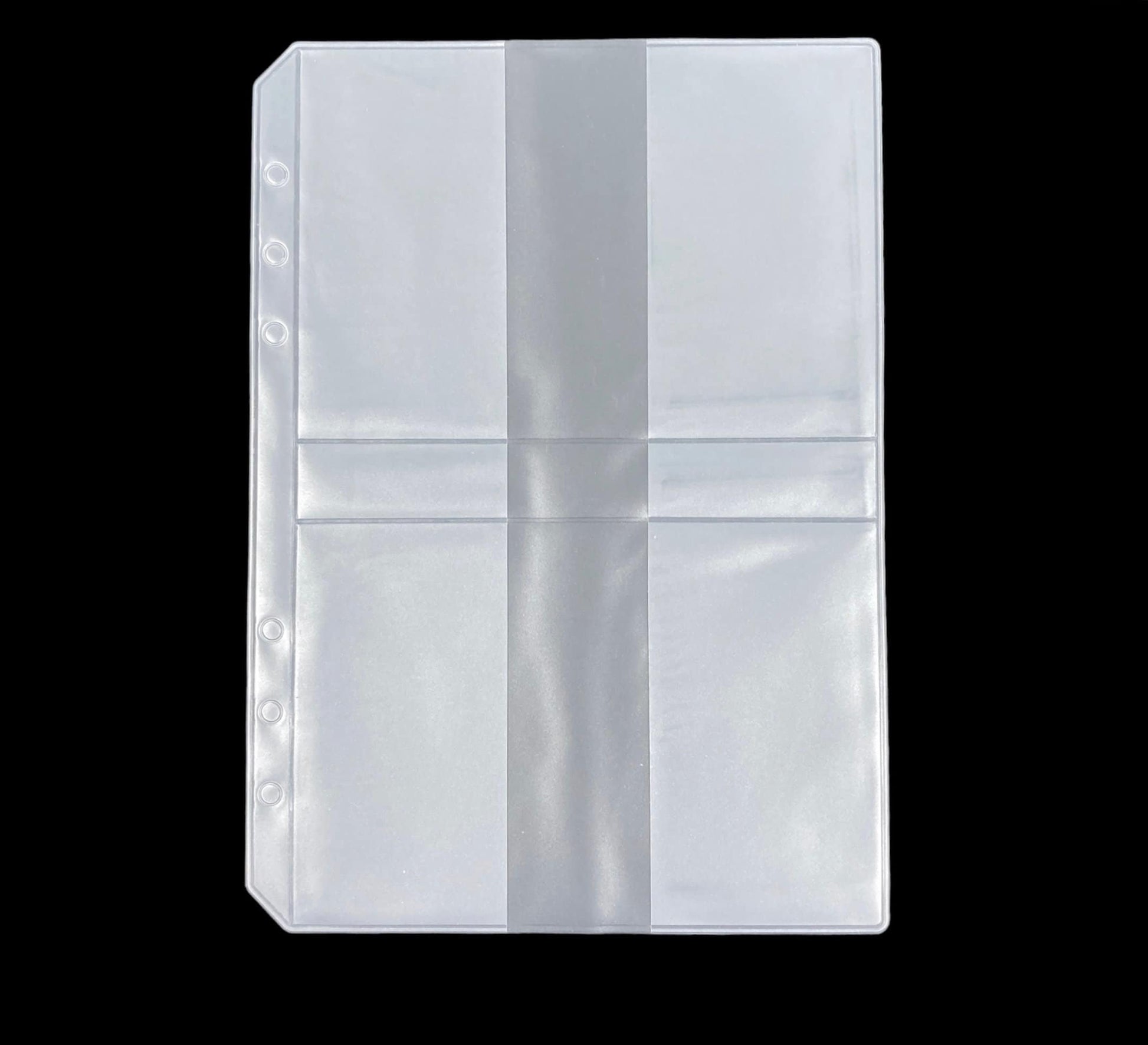 A5 PLANNER POCKET || 4 Pocket Card Holder, Frosted Clear Pouch, Sleeve Bolderbon A5 PLANNER POCKET || 4 Pocket Card Holder, Frosted Clear Pouch, Sleeve Bolderbon