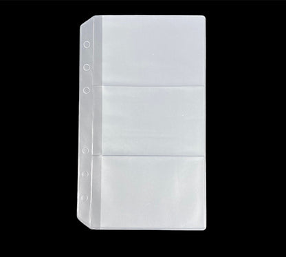 PERSONAL PLANNER POCKET || 3 Pocket Card Holder, Frosted Clear Pouch, Sleeve, Dashboard